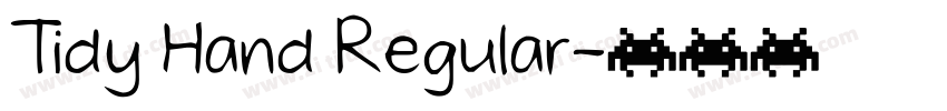 Tidy Hand Regular字体转换